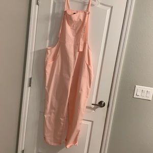Cute pink overalls